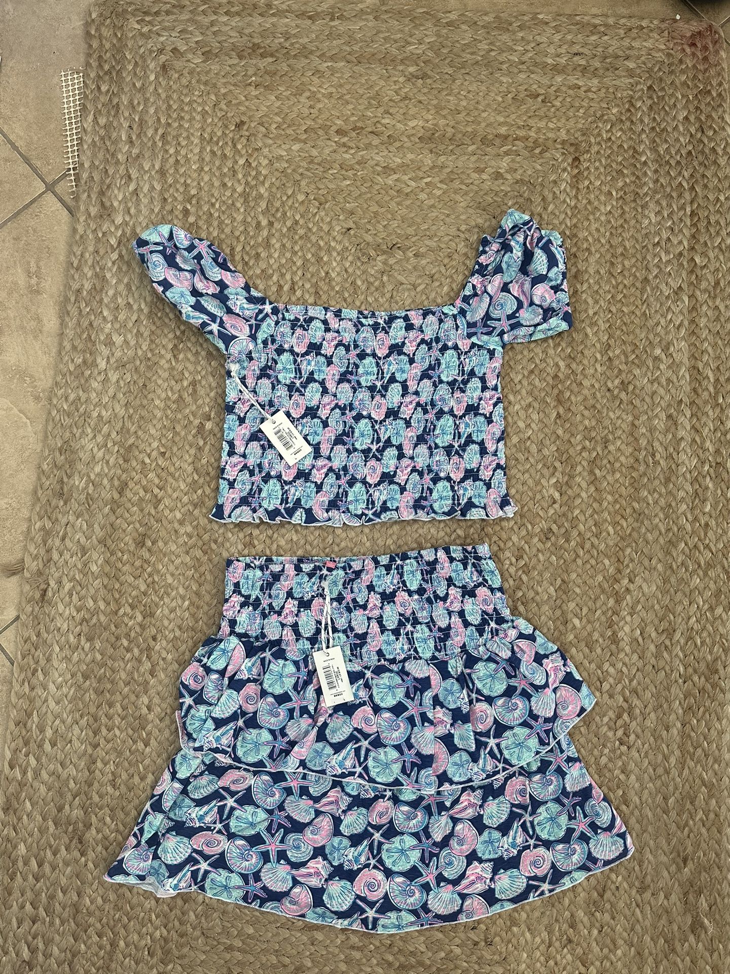 Simply Southern 2 Pc. Top And Skirt Set Size Large