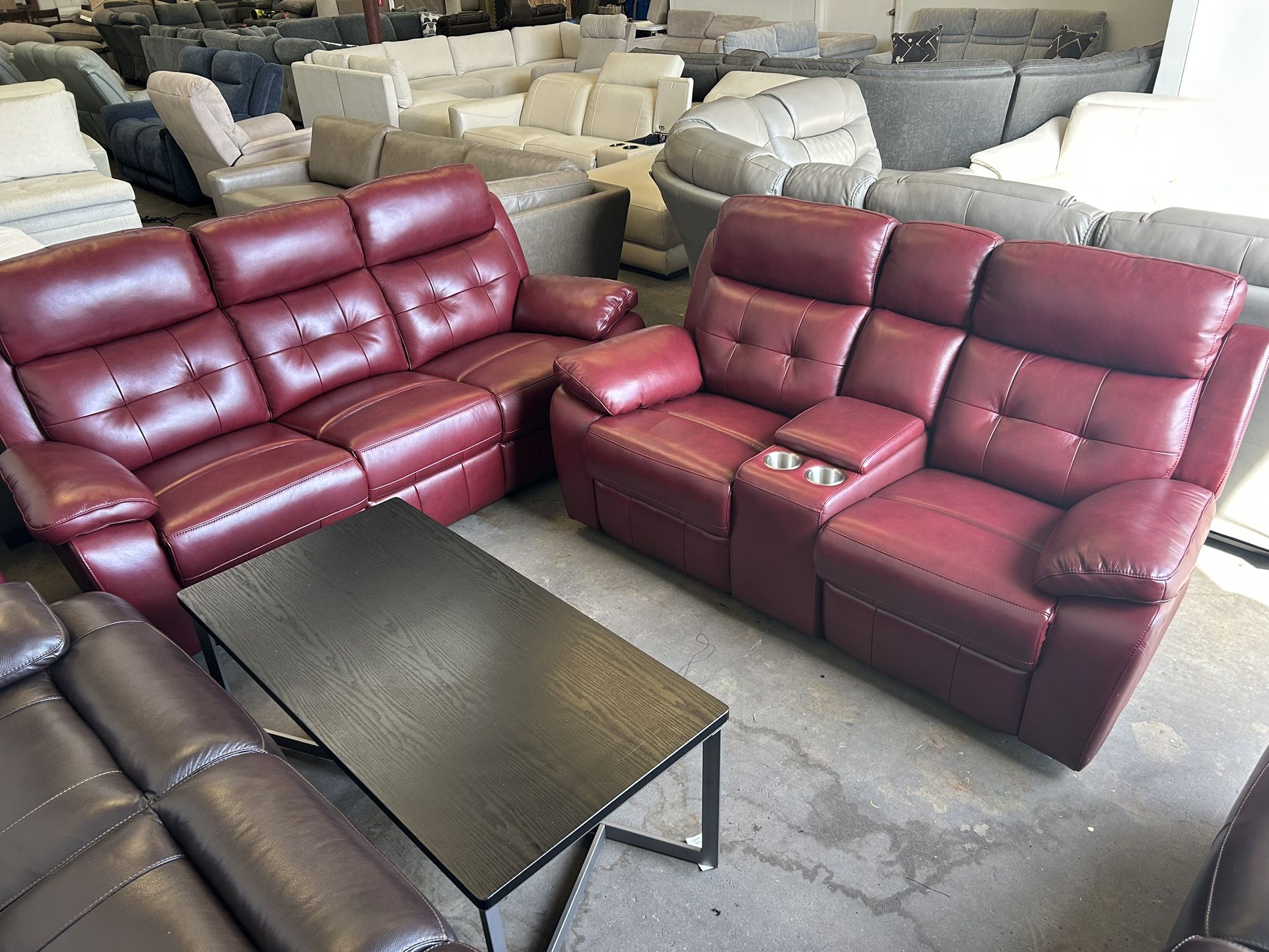 Sofa And Love Seat Manual Reclining
