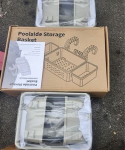 POOL SIDE STORAGE BASKET