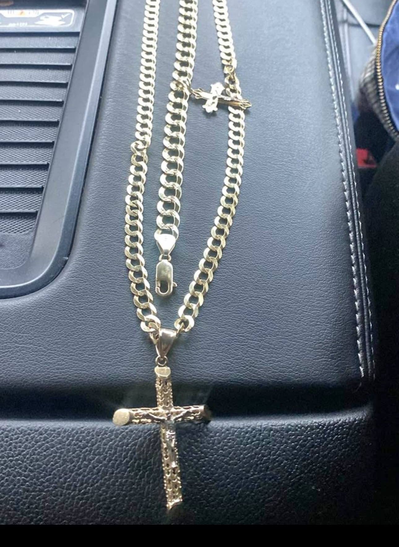 14kt Solid Gold Chain And Pendant