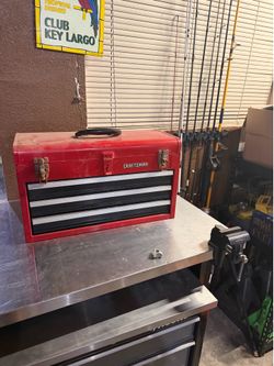 Three drawer tool box