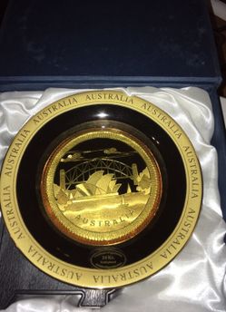 Australia 24 kt. gold plate