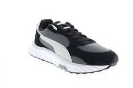 Puma Mens Wild Rider Rollin Black Lifestyle Sneakers Shoes Size 10