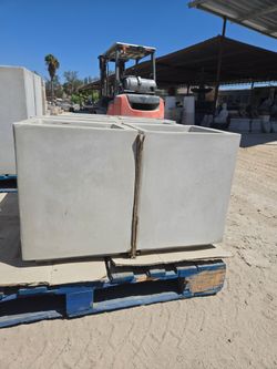 16"X16"X20" CEMENT PLANTERS $250 EACH (LIGHT WEIGHT CONCRETE CEMENT)
