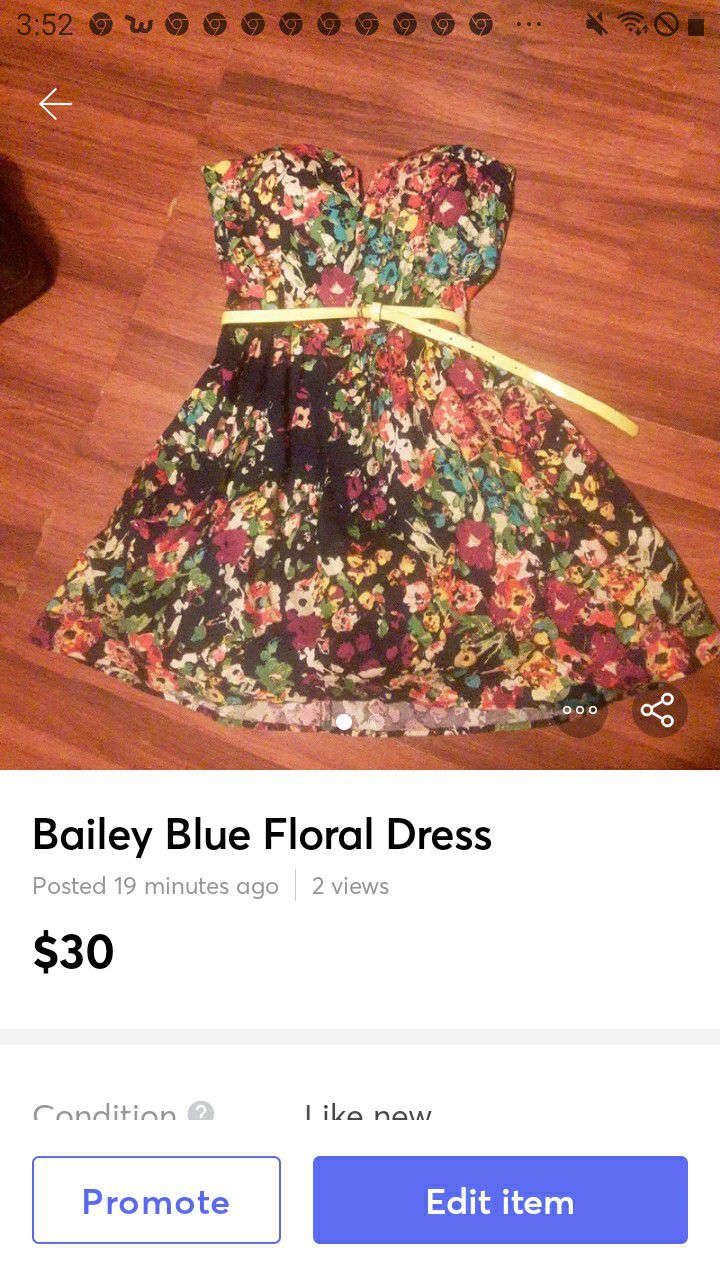 Bailey Blue Floral Dress