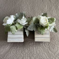 Fake flower basket