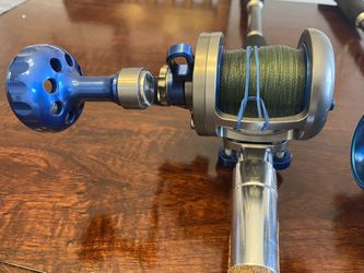 Truth (Seigler) SG Lever Drag Fishing Reels - Blue/Silver for Sale