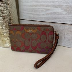 Rainbow Coach Wristlet