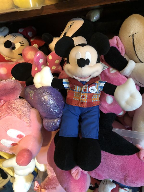 Disneyland employee Mickey Mouse plush doll NWT - very cute even has Mickey name tag on uniform