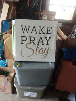 Wake Pray & Slay Decor
