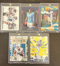 5 NFL #d cards