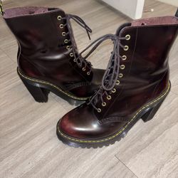 Cherry Red High Heels Dr. Martens Size 7 Women 