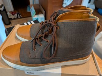 Clae Chambers Chestnut Canvas High Top Sneakers