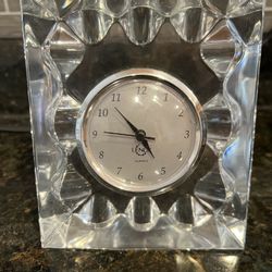 Lenox Crystal Desk Clock 