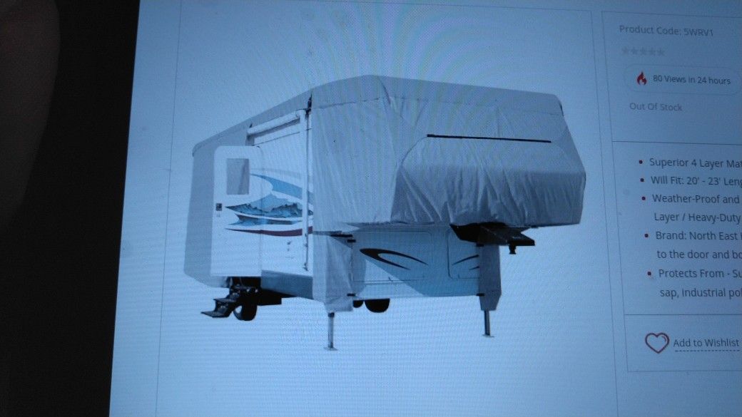 Kapsco - North East Harbor Rv cover model 5WRV1
