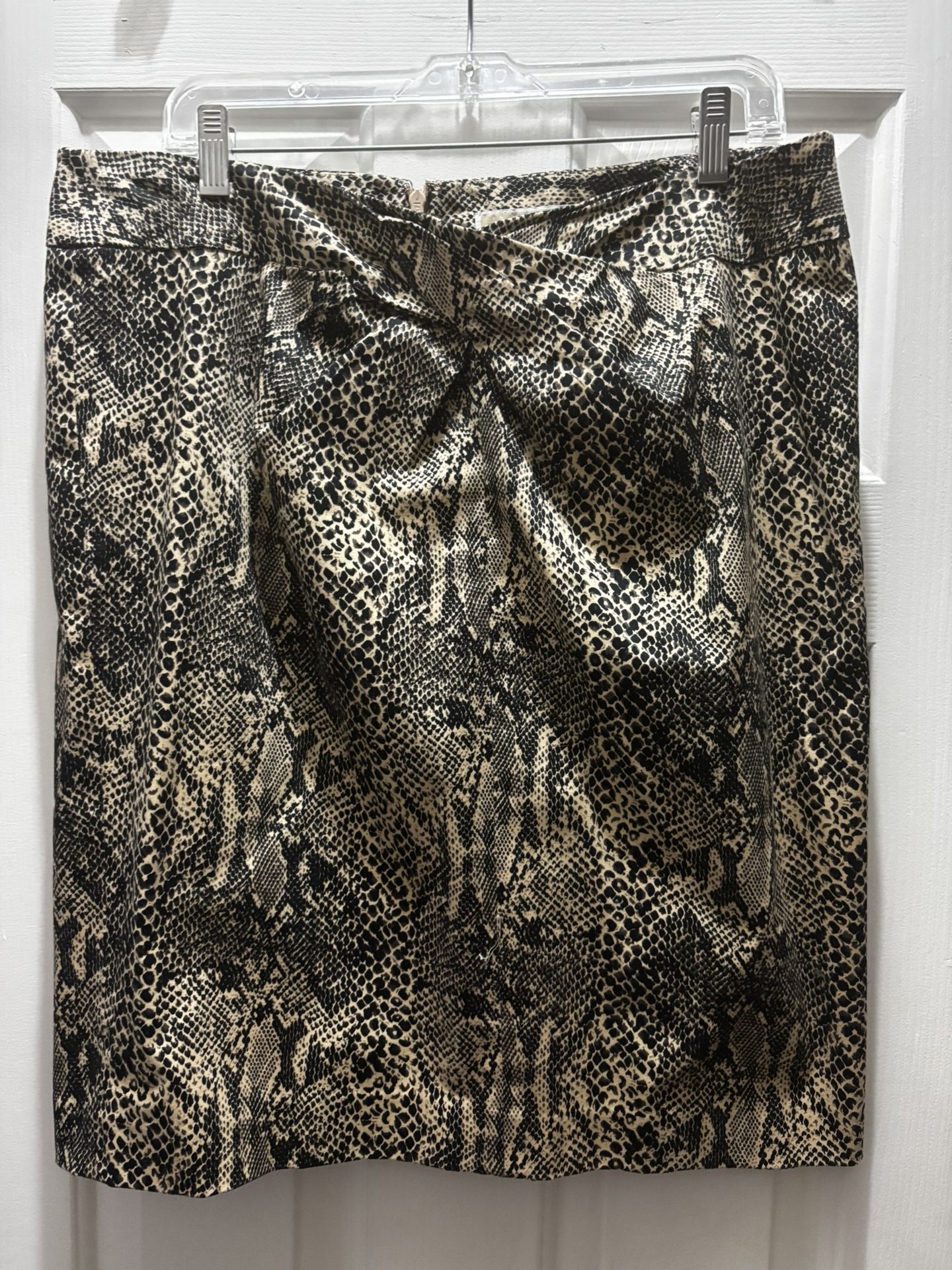 Michael Kors snakeskin print pencil skirt, Size 16