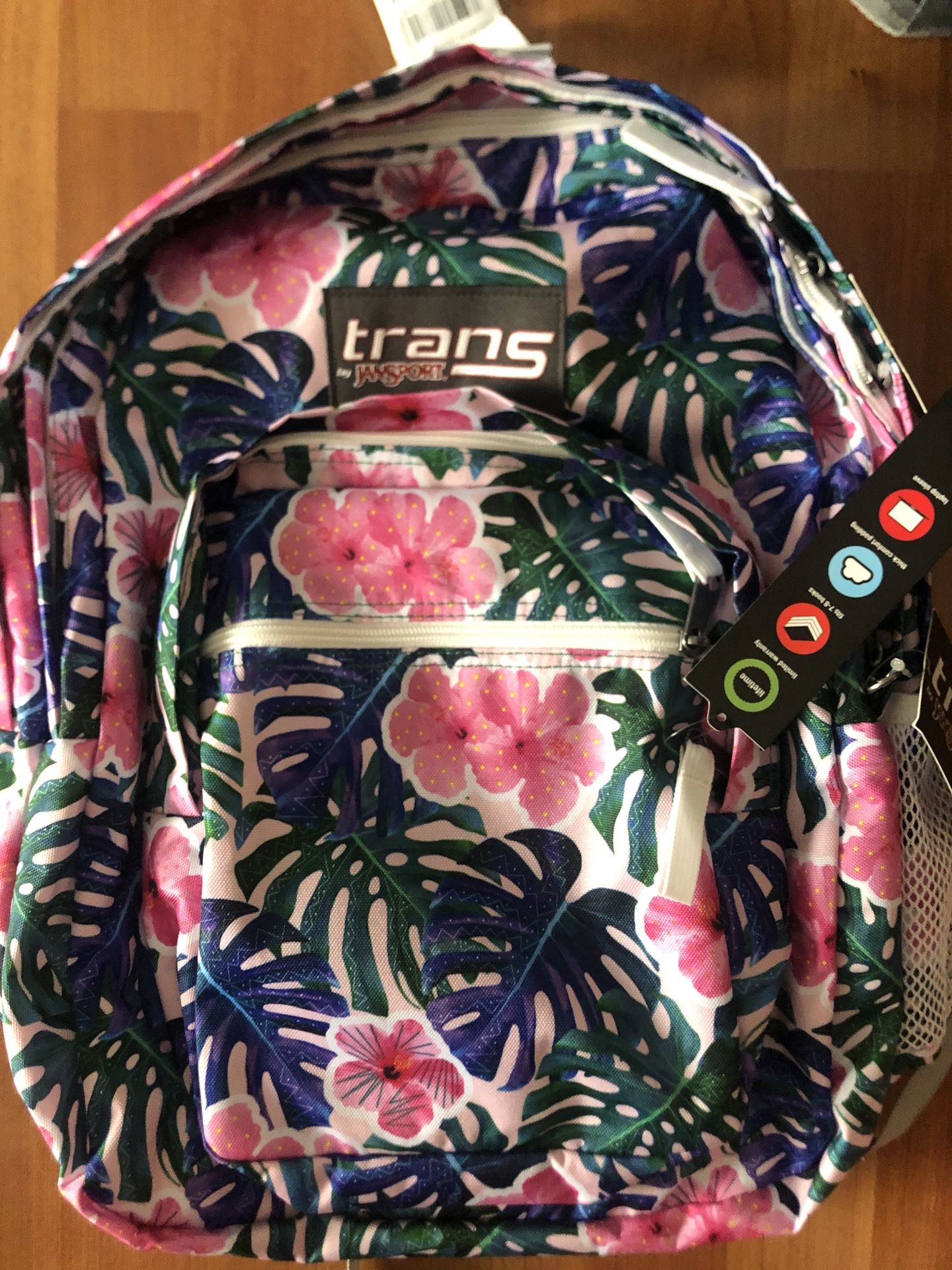 New Jansport backpack floral print