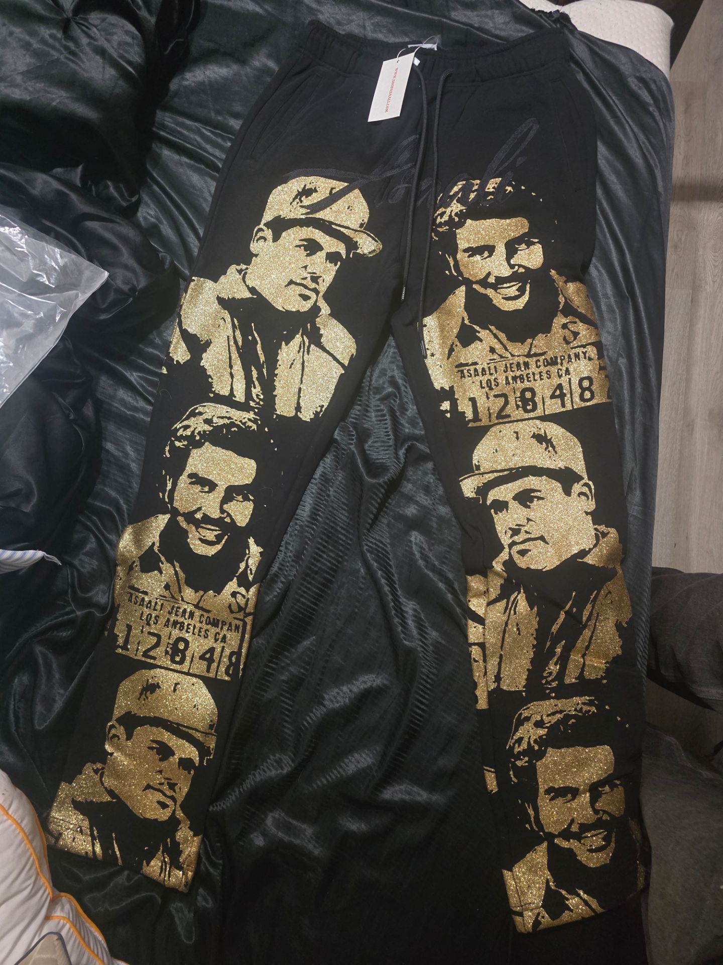Asaali Gold Cartel Sweats Authentic Size L with Tags