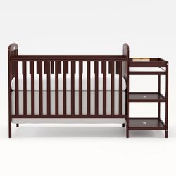 3-in-1 Convertible Crib with Changing Table