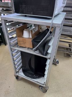 Commercial Aluminum Rolling Sheet Pan Shelf Rack