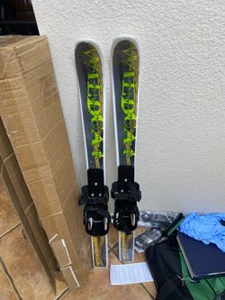 Begginners Cross Country Skis 37” Backyard Ski Set, Waxless Base, Ages 4-8