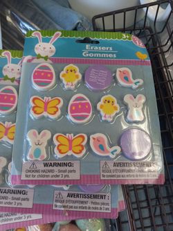 Easter erasers