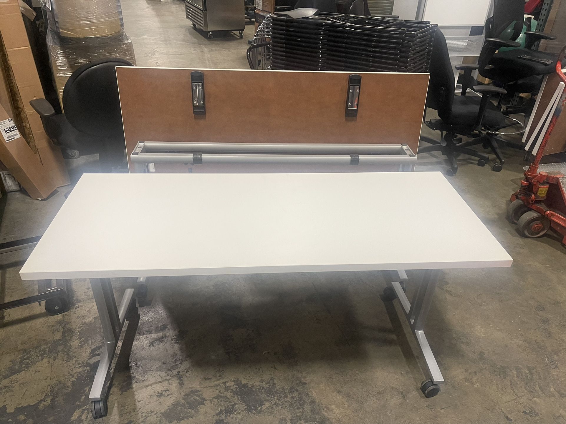 Herman Miller Everywhere Desks! Rolling Flip-top Training Tables!