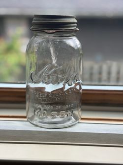Kerr Clear Mason Jar Pat. Aug 31. 1915