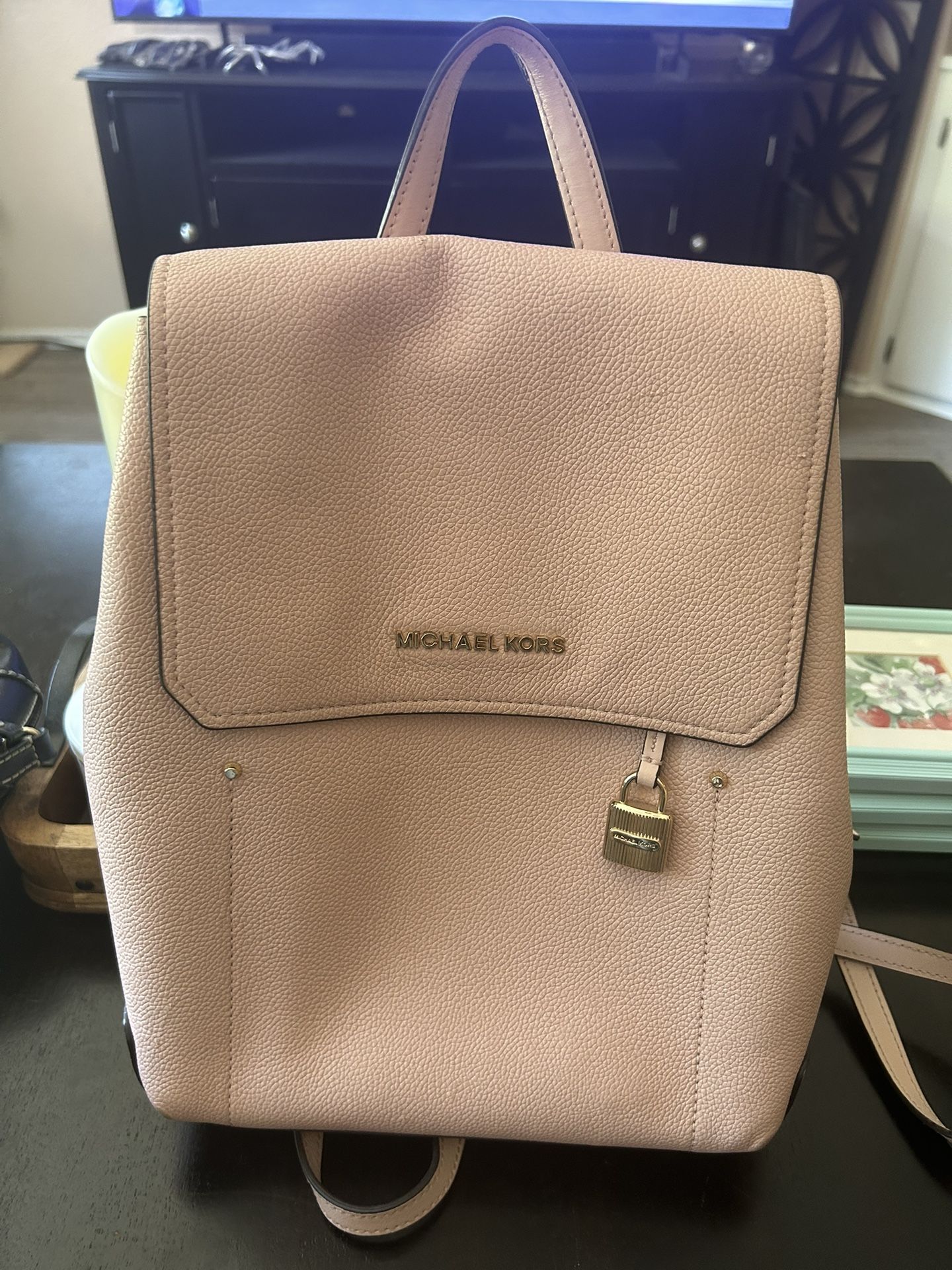 Michael Kors Pink Backpack EUC