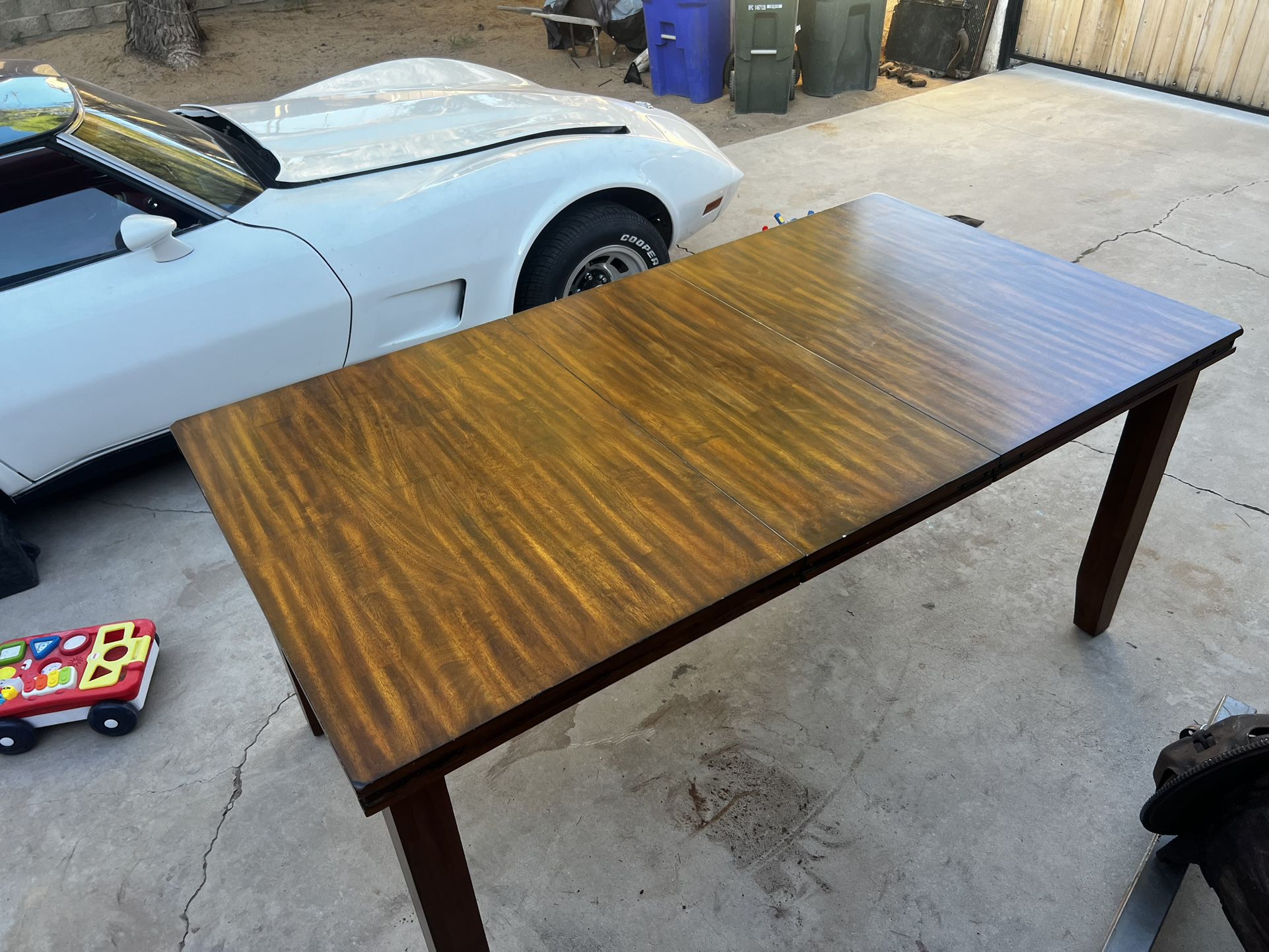 Large Dining Table  Heavy Duty Wood Tall 