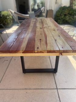 Custom 6’ft, 8ft, 10ft Redwood Table