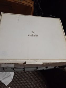 12 PC crystal serving set