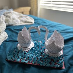 3D Origami Swan Piece