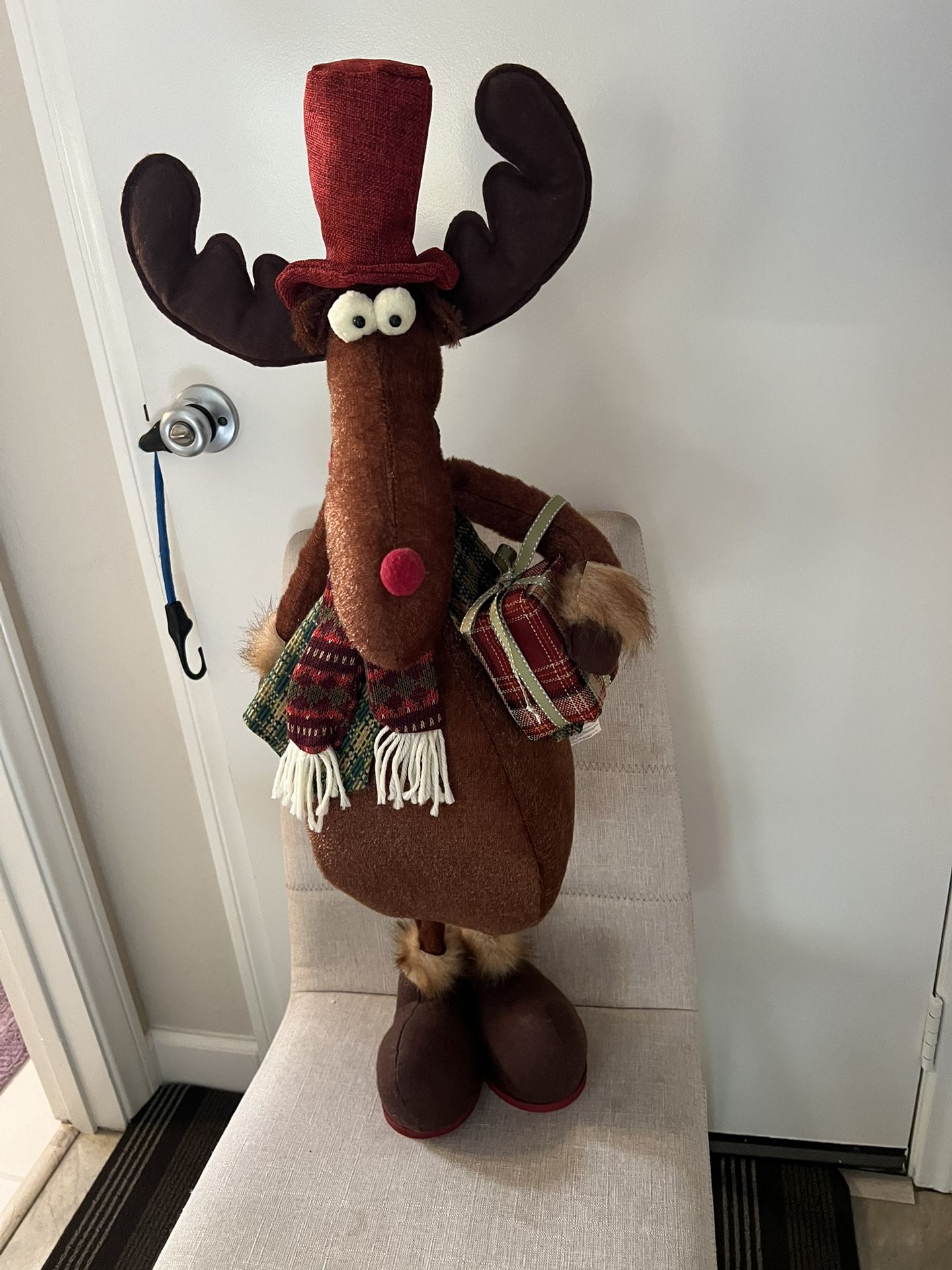 Holiday Seasonal 32β Standing Quirky Moose Excellent Condition