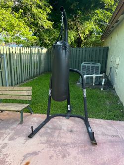Punching bag with stand