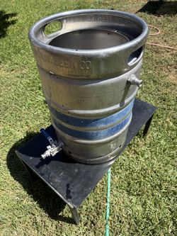 Custom Keggle with Stainless Coil for Homebrew