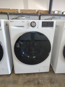 LG 2.4cu.ft.Smart Wi-Fi Enabled Compact Front Load Washer WM1455HWA