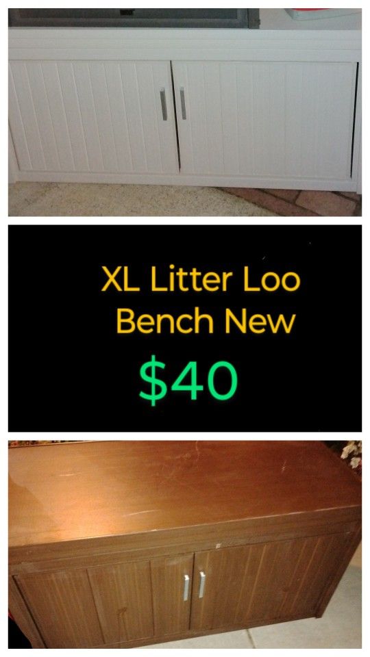 XL Litter Loo / Bench New Never Used $40