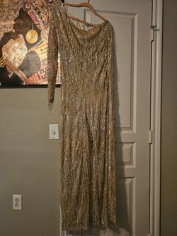 GOLD SHIMMER ELEGANT JUMPSUIT