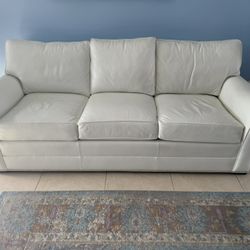 White Leather Couch