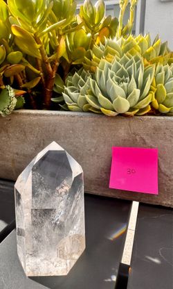Clear quartz crystal