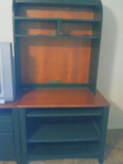 Tv Stand, Desk w/ Hutch