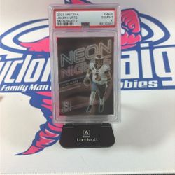 2023 Spectra Jalen Hurts Neon Nights Case Hit PSA 10 Pop 4