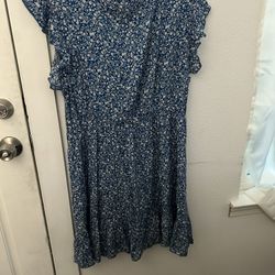 Plus Size Flower Sundress