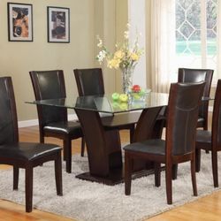 1210 ESP-4272 CAMELIA 42X72 DINING TABLE ESPRESSO 5PCS SET

