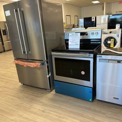 Maytag Refrigerator, Electric Range, And Dishwasher Kitchen Set