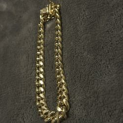 Brand new 10k gold miami cuban bracelet 9mm 20g 8 1/2inch all real no trades 