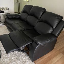 Black Leather Couches