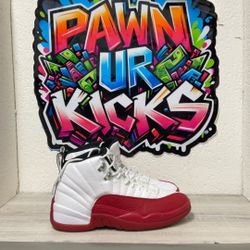 Air Jordan 12 / White,Red / Size8