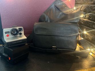Black Leather Camera Case